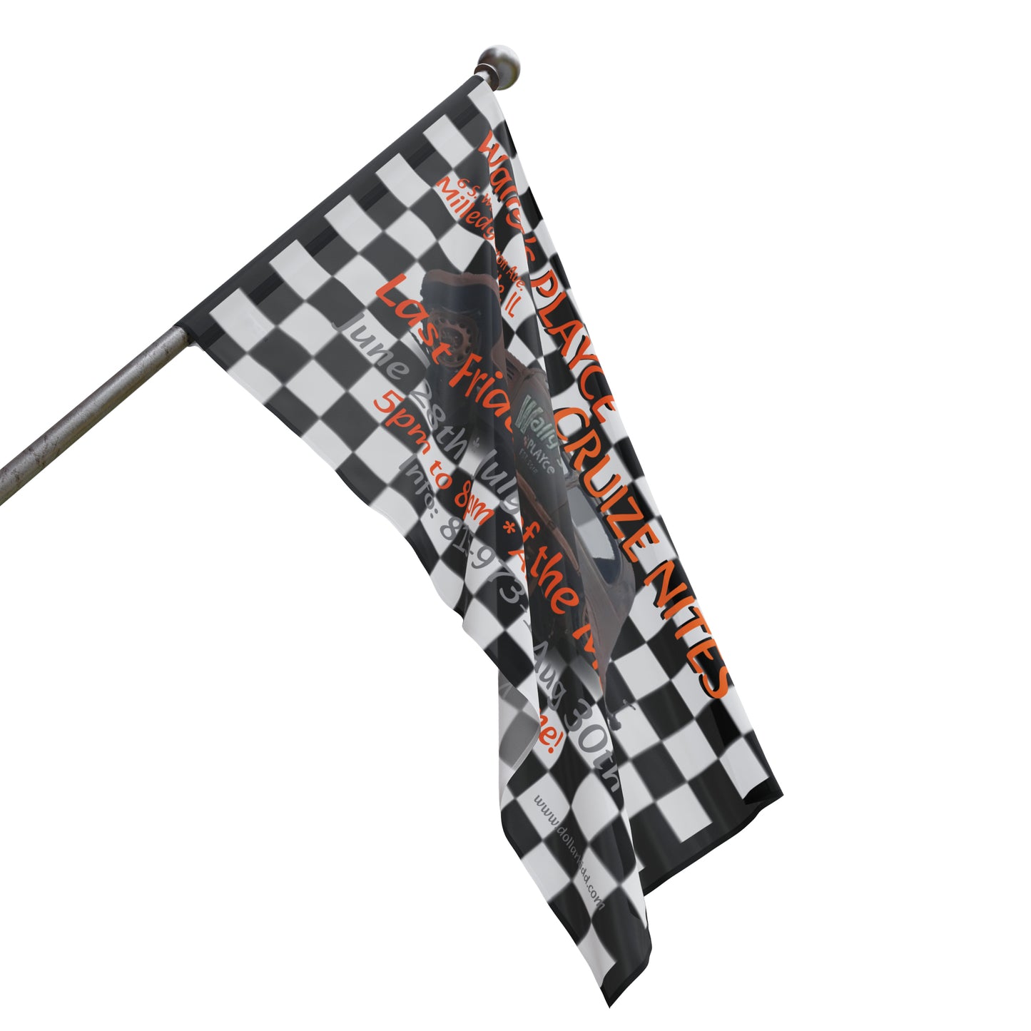 Wally's Flag 2024 Cruize Nites Checkered