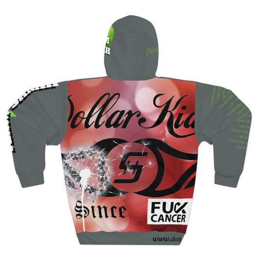 Pieces Of You Full Back - FxCK Cancer - Team Sarah -  Unisex Pullover Hoodie (AOP)