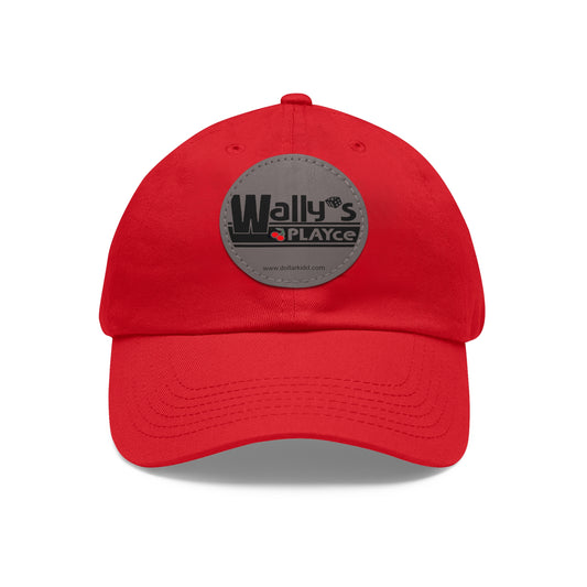 Wally's PLAYce Dad Hat with Leather Patch (Round)