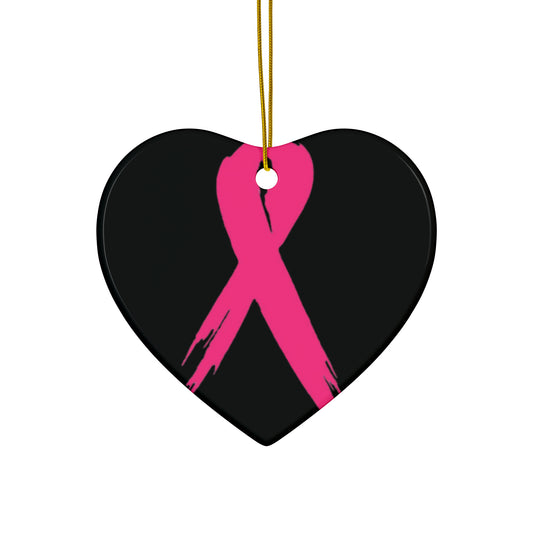 Breast Cancer Awareness Ceramic Ornaments (1pc, 3pcs, 5pcs, 10pcs)