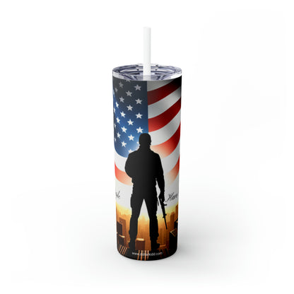 We The People Have Had Enough 02 Skinny Tumbler with Straw, 20oz