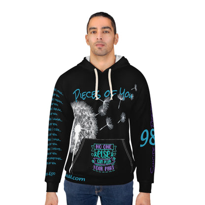 Awareness - Suicide 988 Prevention - Pieces Of You - Unisex Pullover Hoodie (AOP)