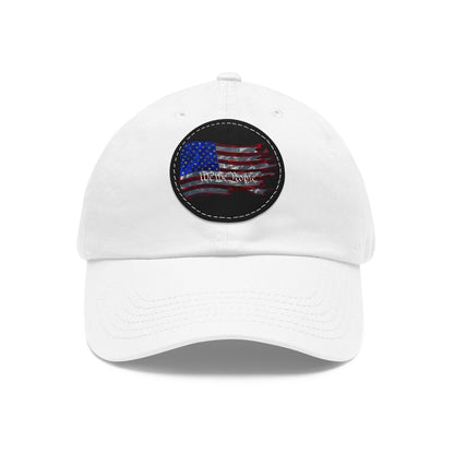 We The People FIVE Dad Hat with Leather Patch (Round)