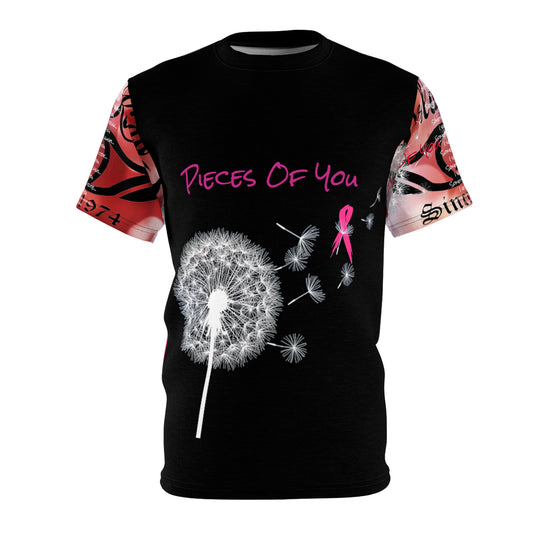 Awareness - Breast Cancer - Pieces of You Unisex Cut & Sew Tee (AOP)