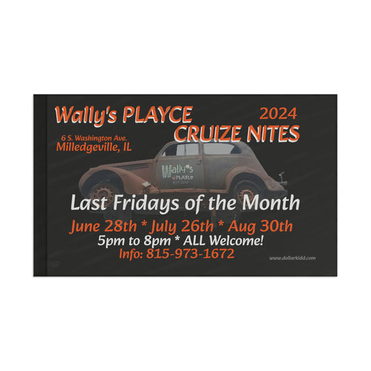 Wally's Flag 2024 Cruize Nites Black