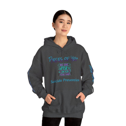 Awareness - Suicide Prevention - Pieces of you Unisex Heavy Blend™ Hooded Sweatshirt