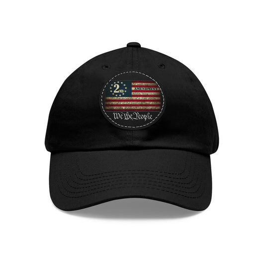 We The People SIX Dad Hat with Leather Patch (Round)