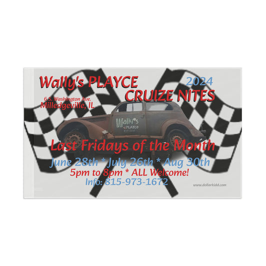 Wally's Flag 2024 Cruize Nites Twin Checkered