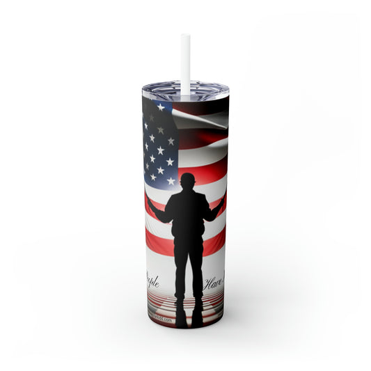 We The People Have Had Enough 01 Skinny Tumbler with Straw, 20oz