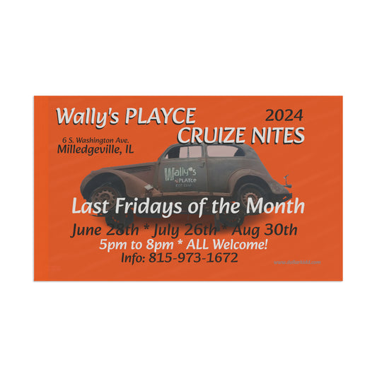 Wally's Flag 2024 Cruize Nites Orange