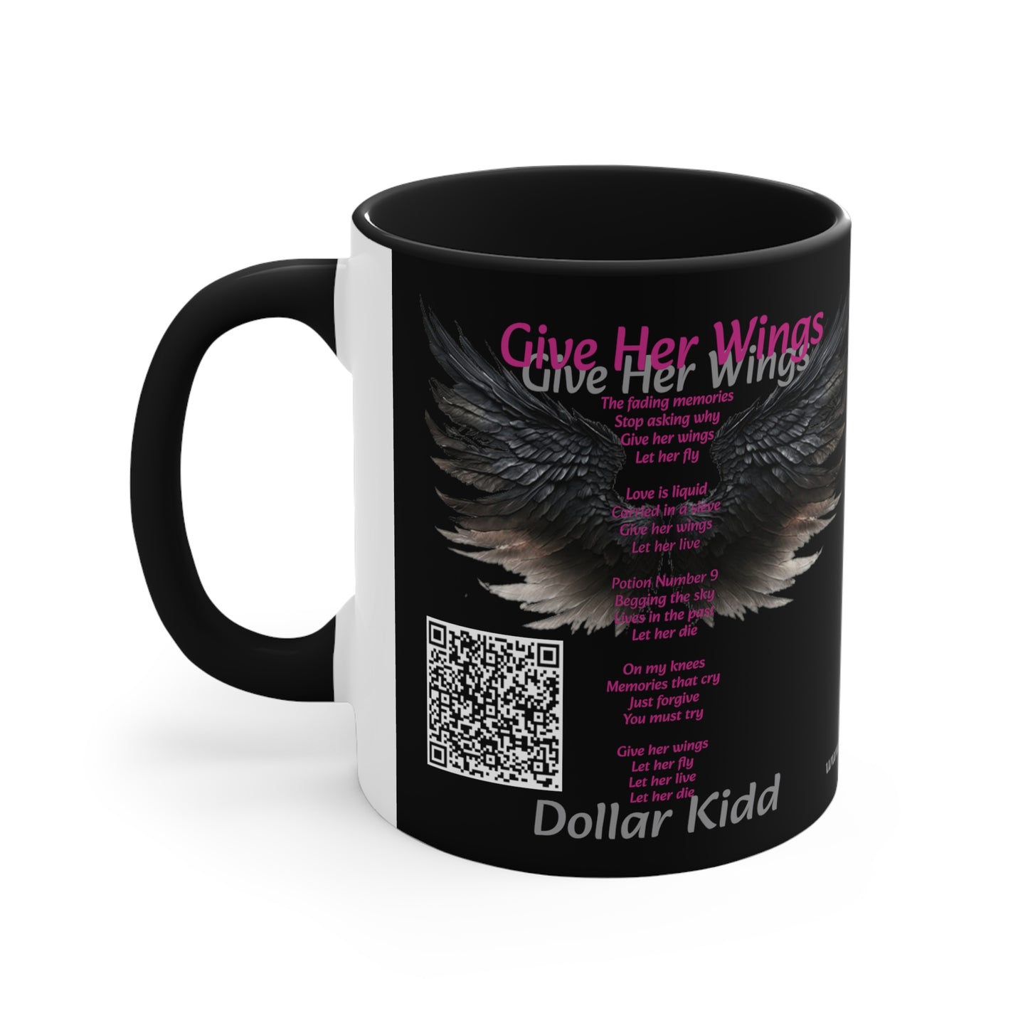 Dollar Kidd - Give Her Wings Accent Coffee Mug, 11oz