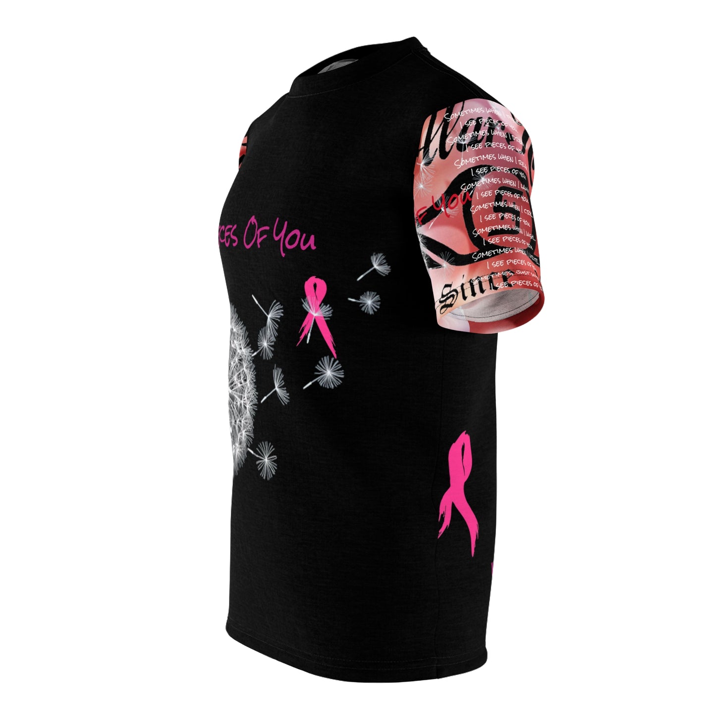 Awareness - Breast Cancer - Pieces of You Unisex Cut & Sew Tee (AOP)