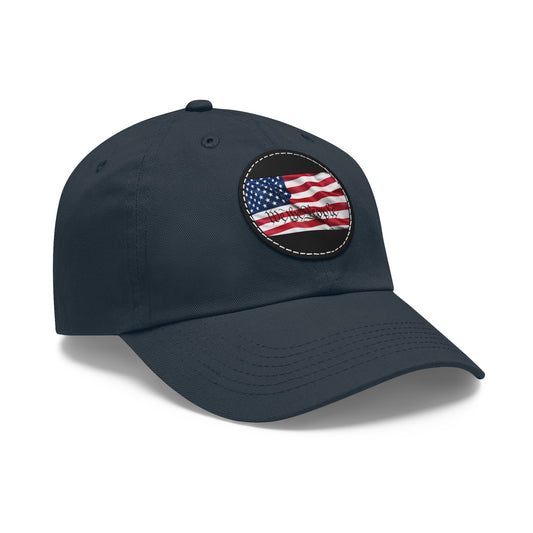 We The People TWO Dad Hat with Leather Patch (Round)