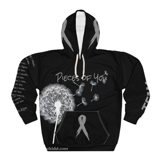 Awareness - Brain Cancer & Brain Tumor - Pieces Of You Unisex Pullover Hoodie (AOP)