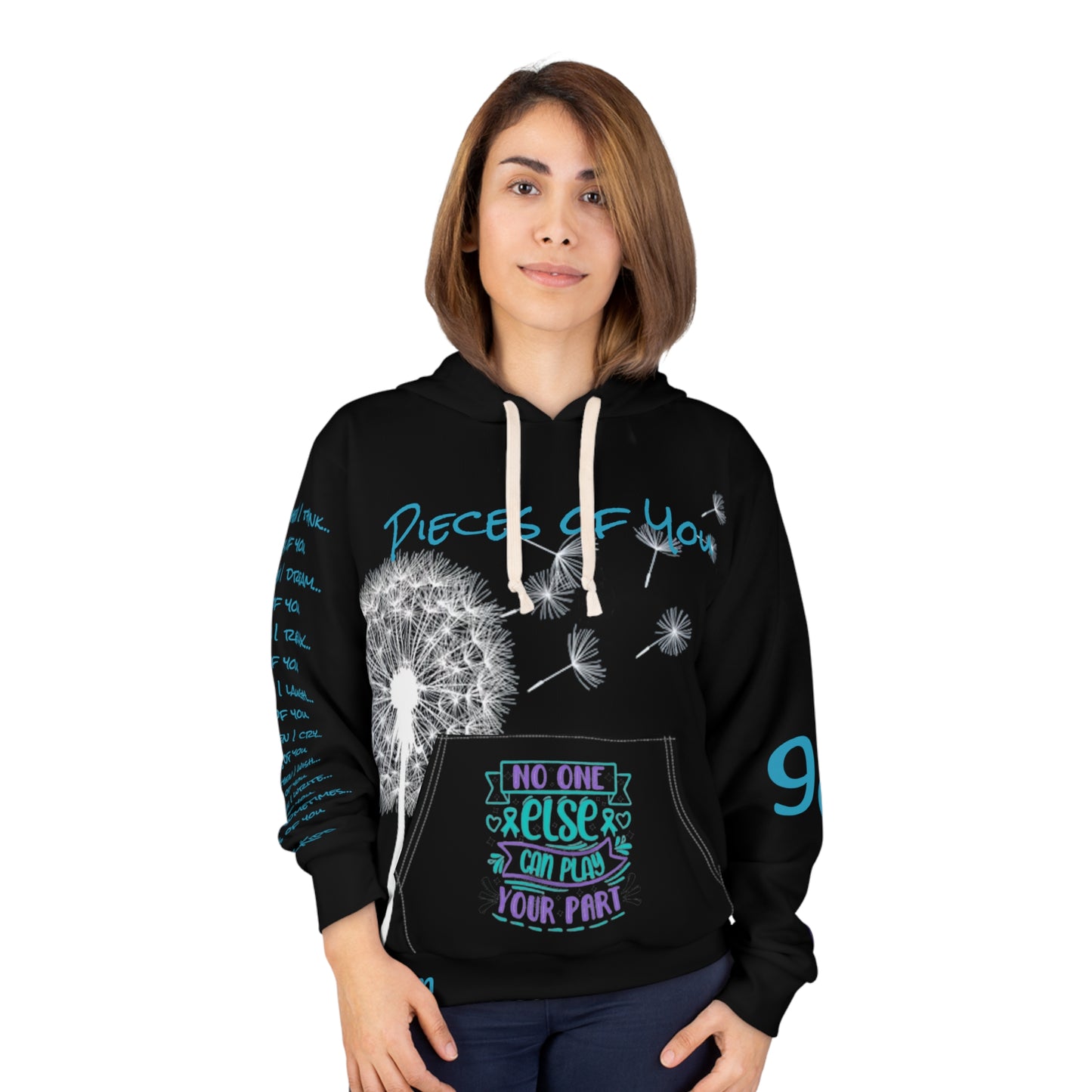 Awareness - Suicide 988 Prevention - Pieces Of You - Unisex Pullover Hoodie (AOP)