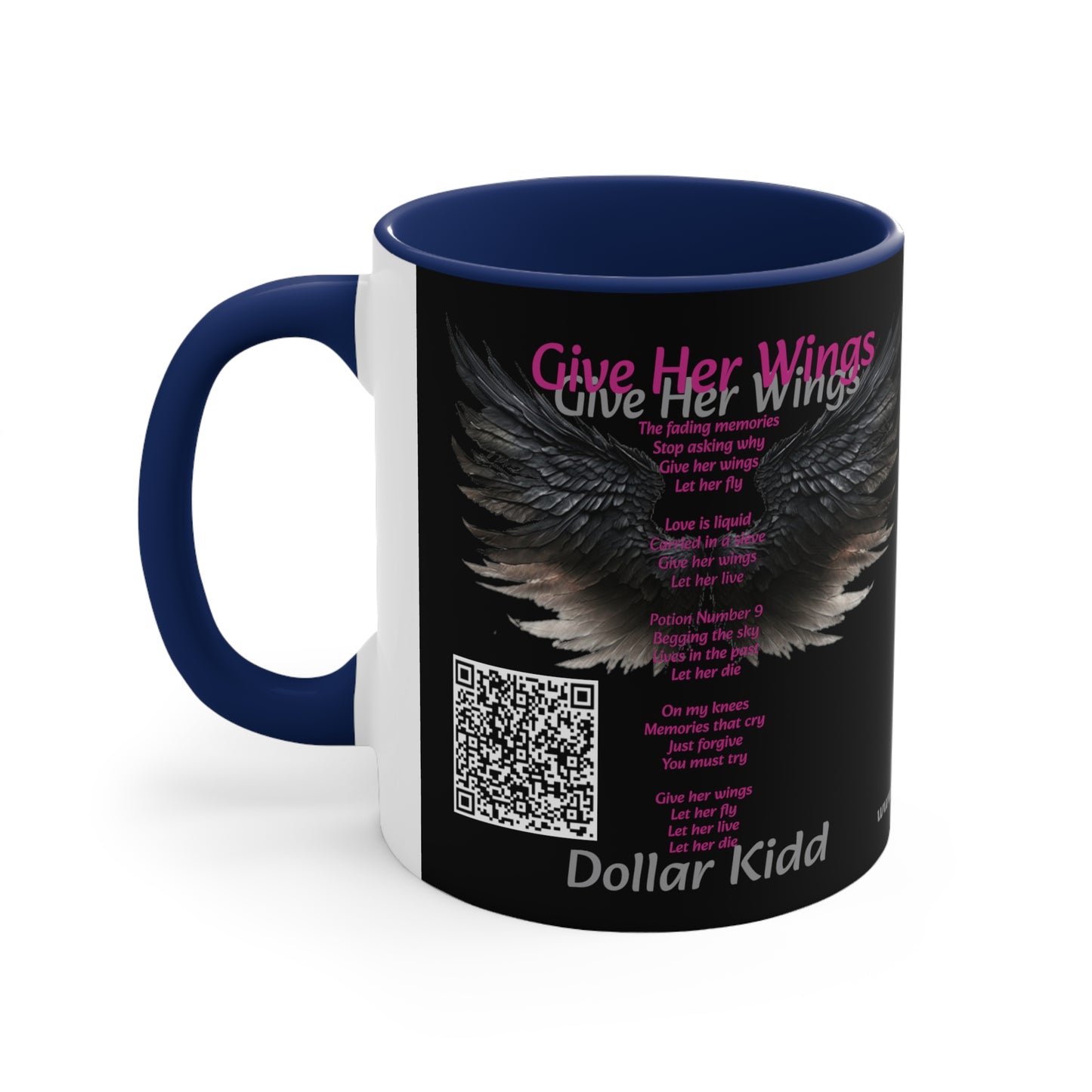 Dollar Kidd - Give Her Wings Accent Coffee Mug, 11oz