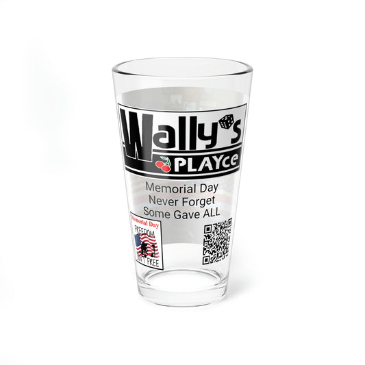 Wally's PLAYce Memorial Day Mixing Glass, 16oz