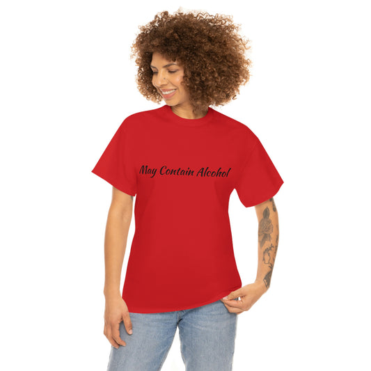 Wally's Playce May Contain Alcohol Unisex Heavy Cotton Tee