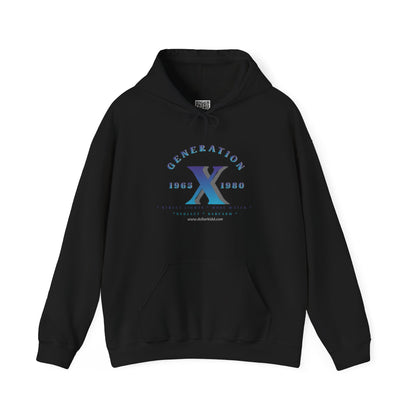 Gen X - 01 Blue Unisex Heavy Blend™ Hooded Sweatshirt