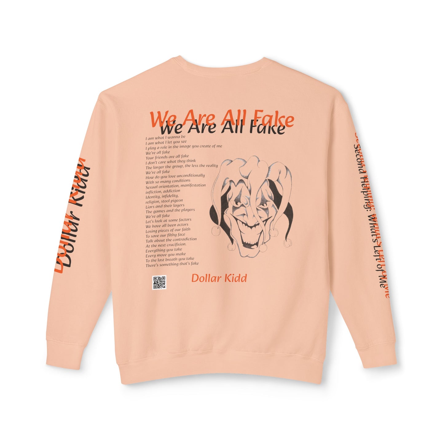 We Are All Fake - Unisex Lightweight Crewneck Sweatshirt