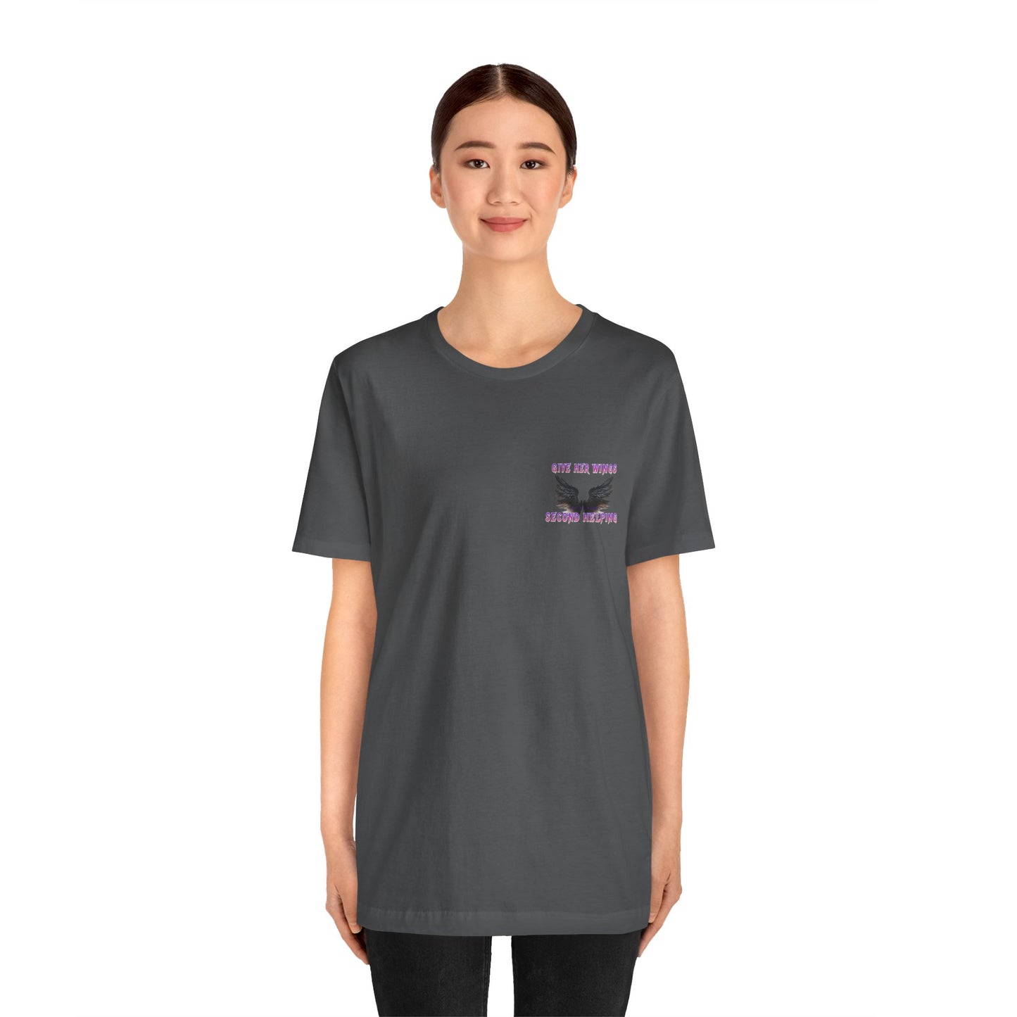 Give Her Wings Unisex Jersey Short Sleeve Tee