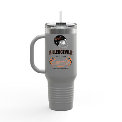 MIssiles Football Insulated Travel Mug - 40oz - Brain Cancer Awareness