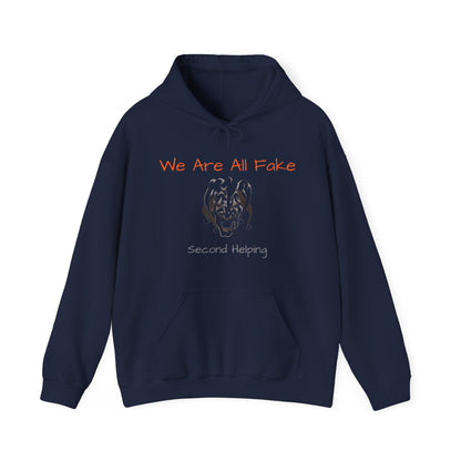 We Are All Fake - Dark Colors Unisex Heavy Blend™ Hooded Sweatshirt
