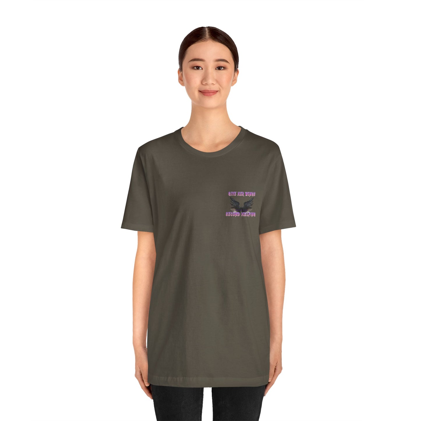 Give Her Wings Unisex Jersey Short Sleeve Tee