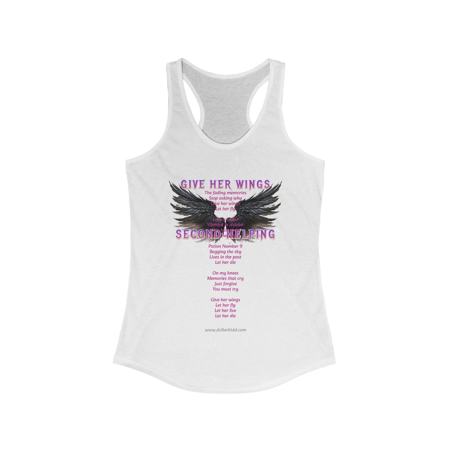 Give Her Wings Women's Ideal Racerback Tank