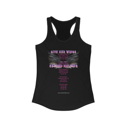 Give Her Wings Women's Ideal Racerback Tank