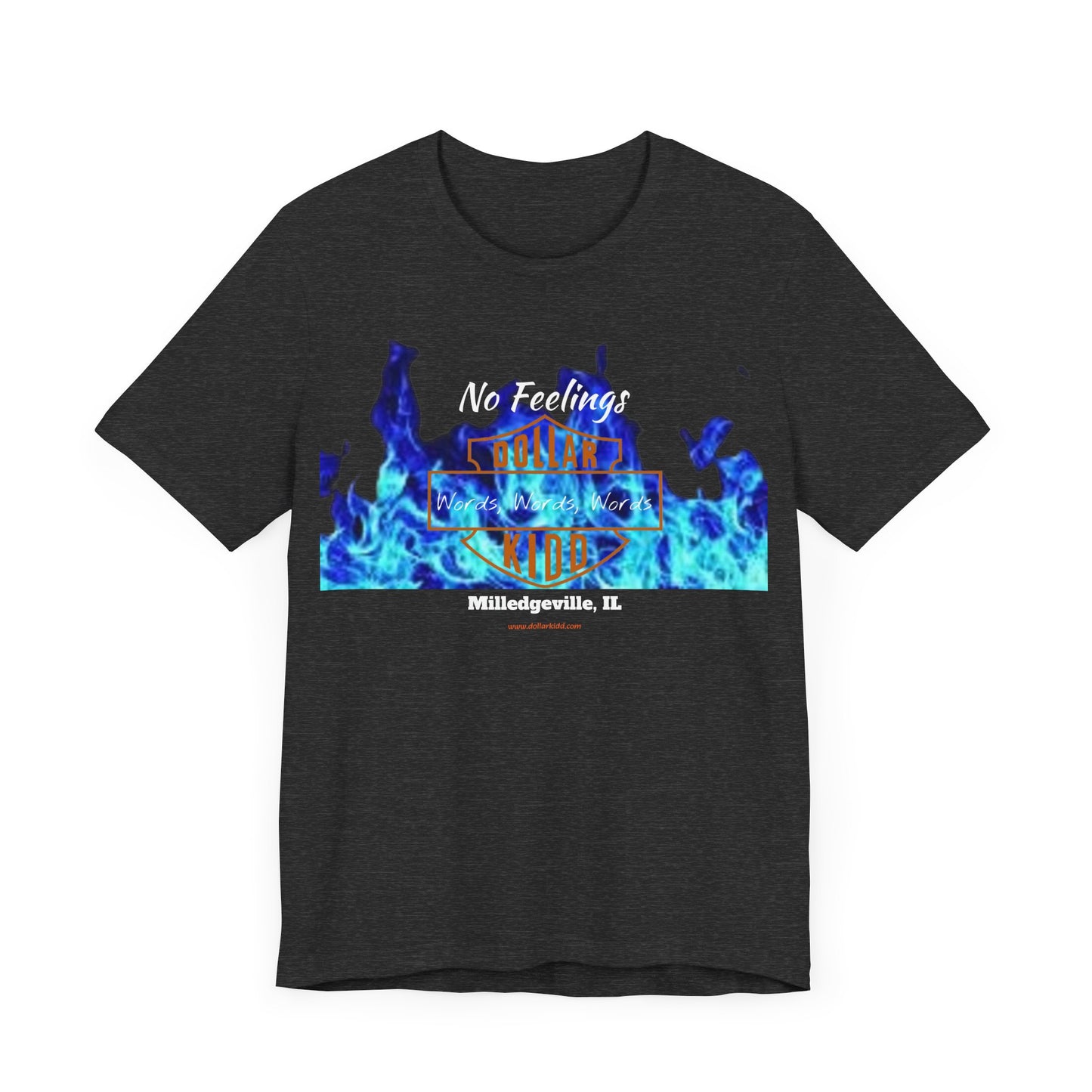 Words Words Words - Orange Logo  Unisex Jersey Short Sleeve Tee