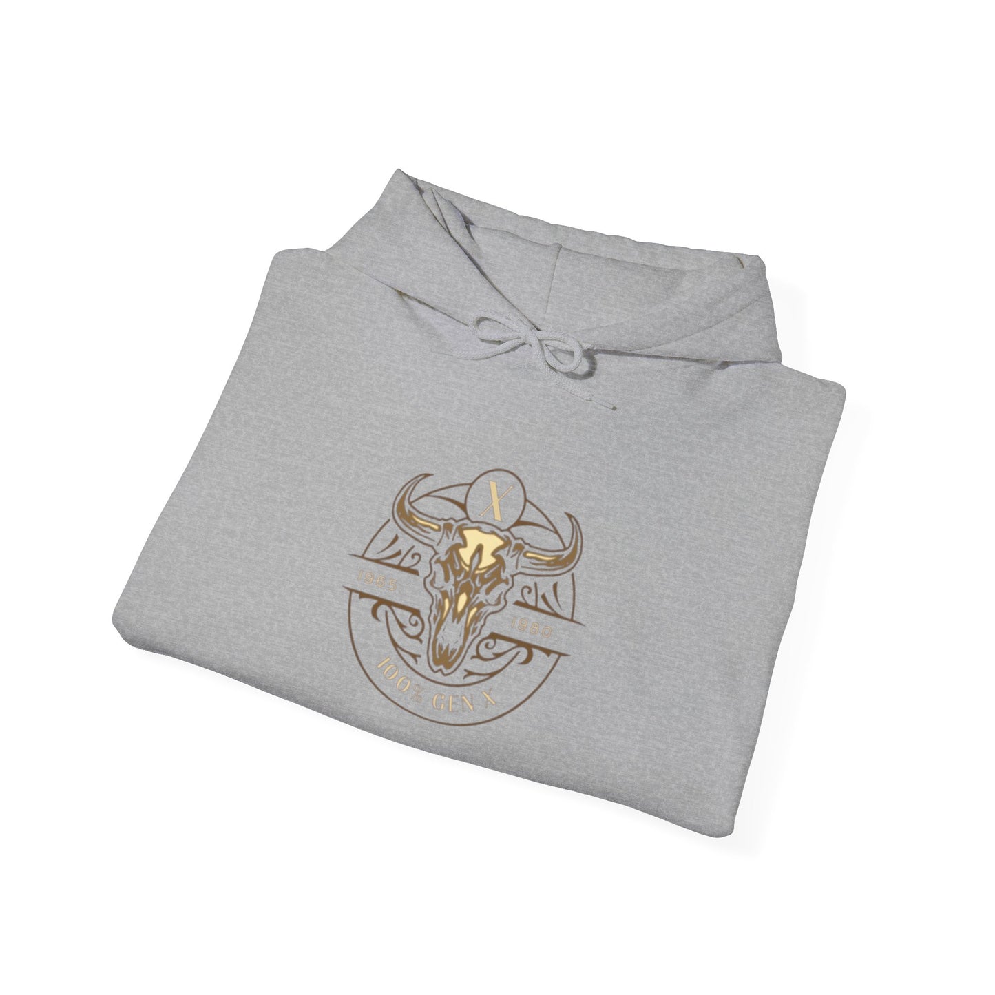 Gen X - Bull Skull A Unisex Heavy Blend™ Hooded Sweatshirt