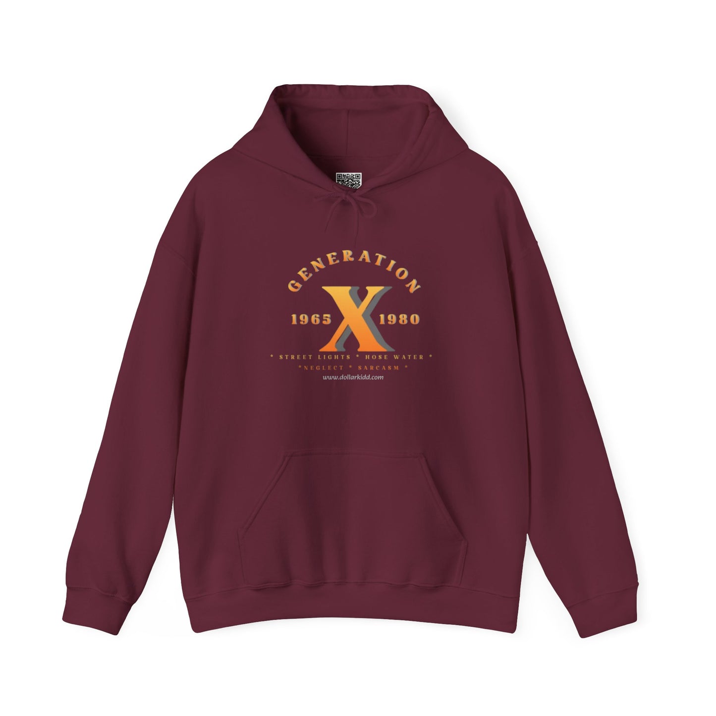 Gen X - 01 Orange Unisex Heavy Blend™ Hooded Sweatshirt