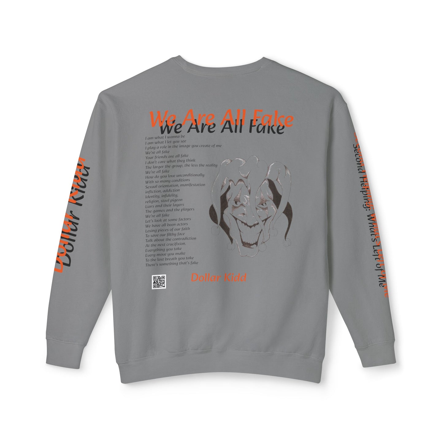 We Are All Fake - Unisex Lightweight Crewneck Sweatshirt