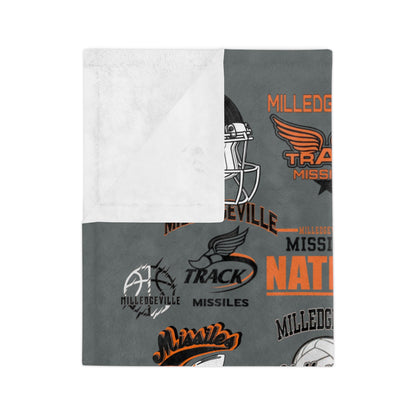 Missiles Nation 02 Velveteen Microfiber Blanket