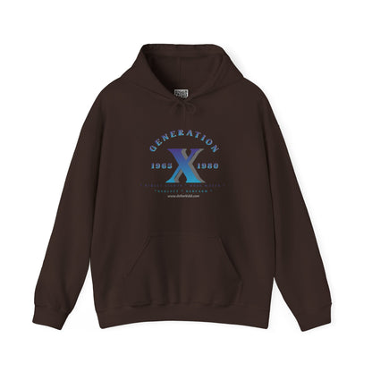 Gen X - 01 Blue Unisex Heavy Blend™ Hooded Sweatshirt