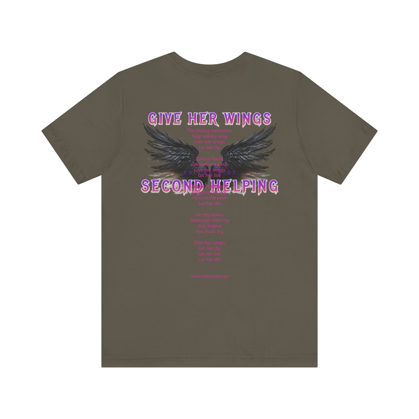 Give Her Wings Unisex Jersey Short Sleeve Tee