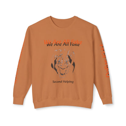 We Are All Fake - Unisex Lightweight Crewneck Sweatshirt
