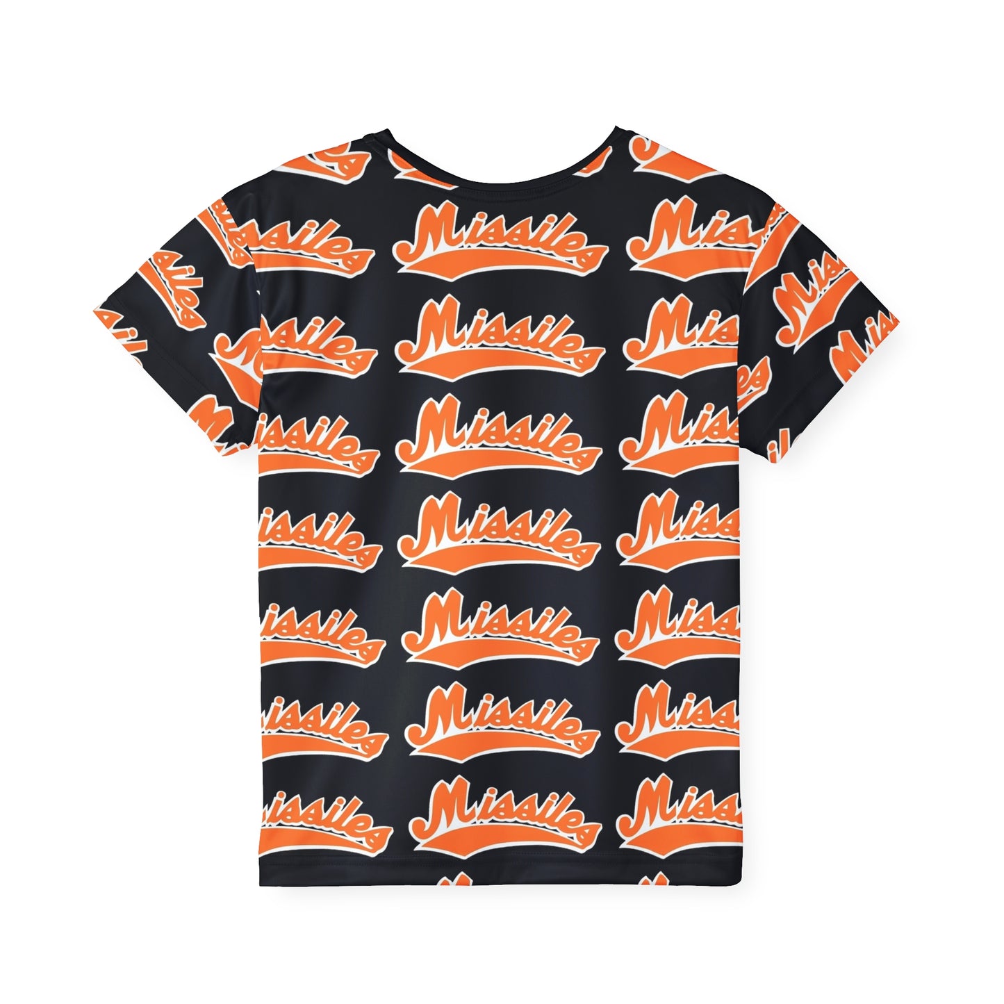 Missiles - Kids Black Sports Jersey (AOP)