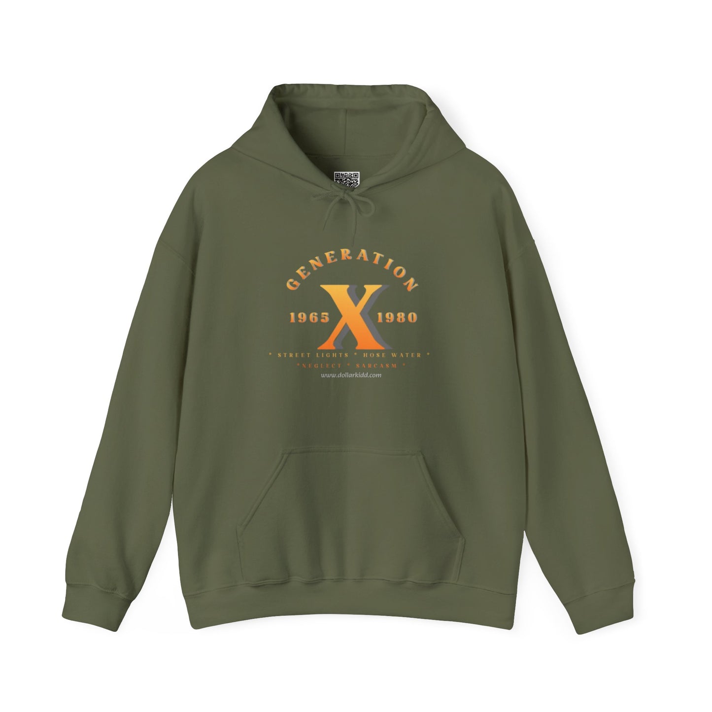 Gen X - 01 Orange Unisex Heavy Blend™ Hooded Sweatshirt