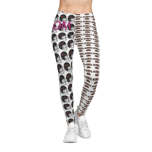 Missiles - Football MOM White Women's Casual Leggings (AOP)