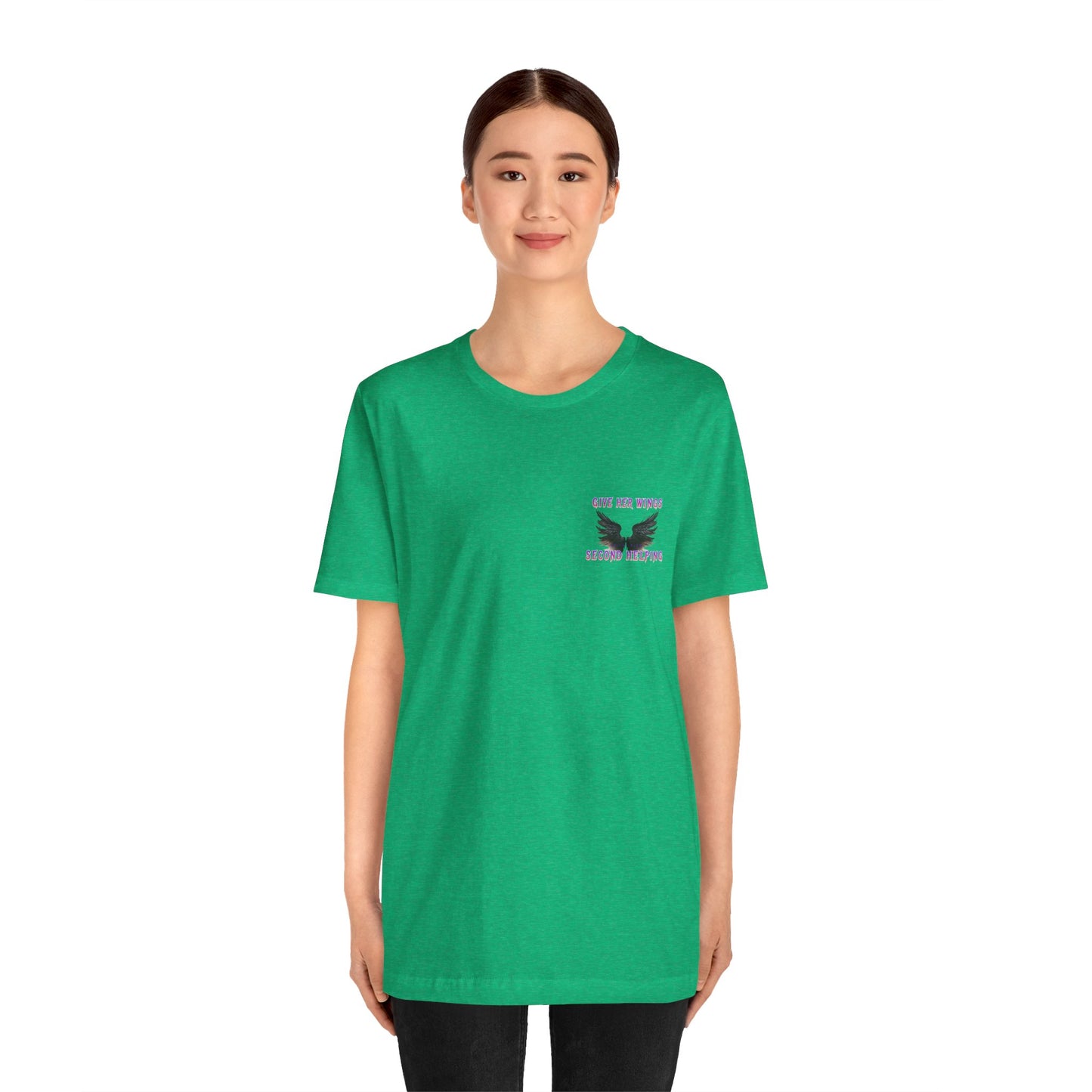 Give Her Wings Unisex Jersey Short Sleeve Tee
