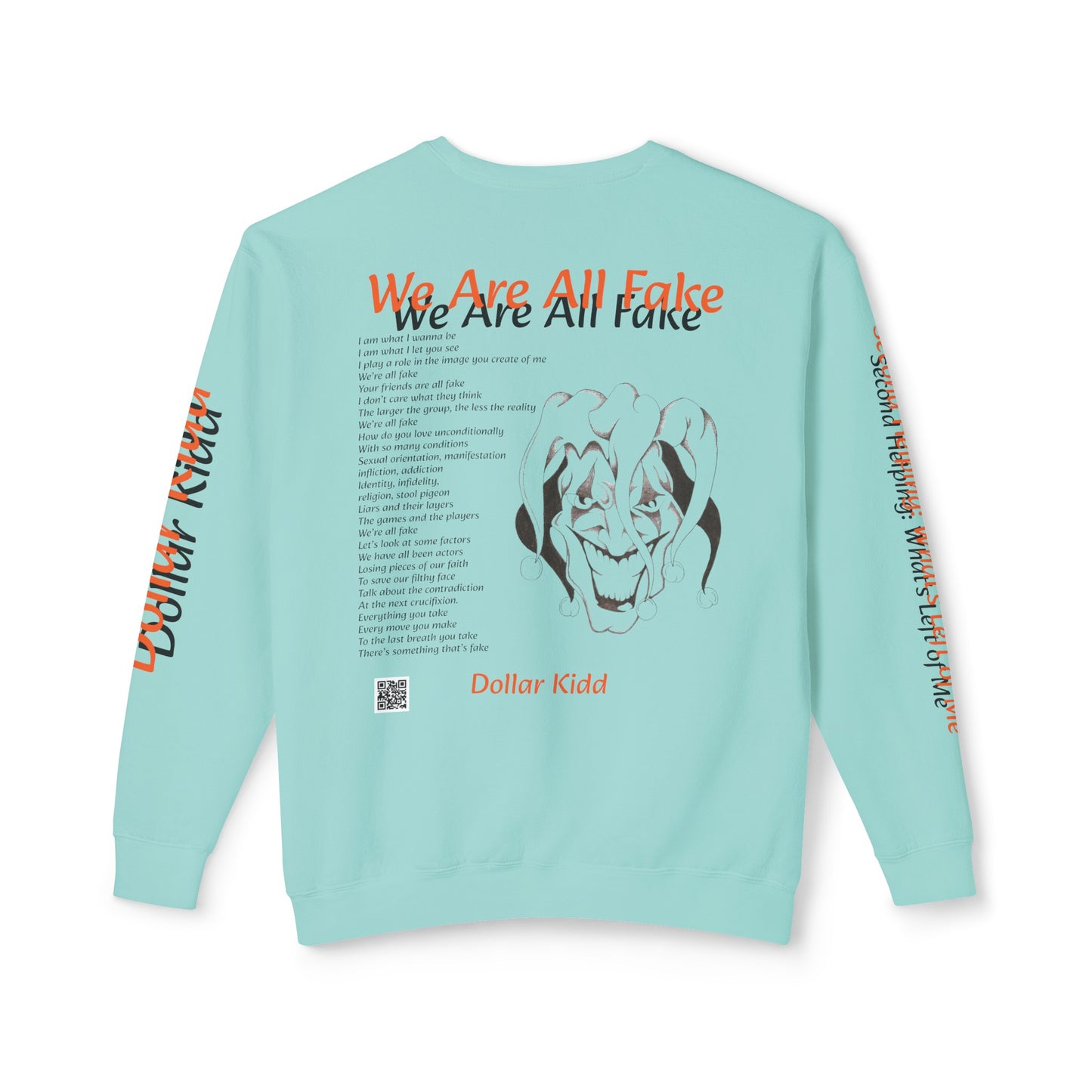 We Are All Fake - Unisex Lightweight Crewneck Sweatshirt