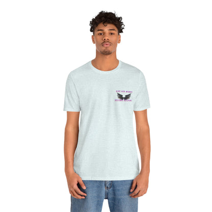 Give Her Wings Unisex Jersey Short Sleeve Tee