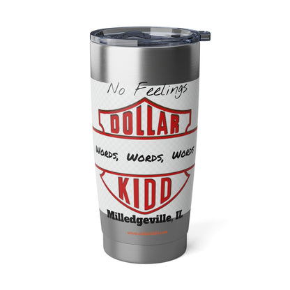 Words Words Words Orange on Black and Red on White Vagabond 20oz Tumbler