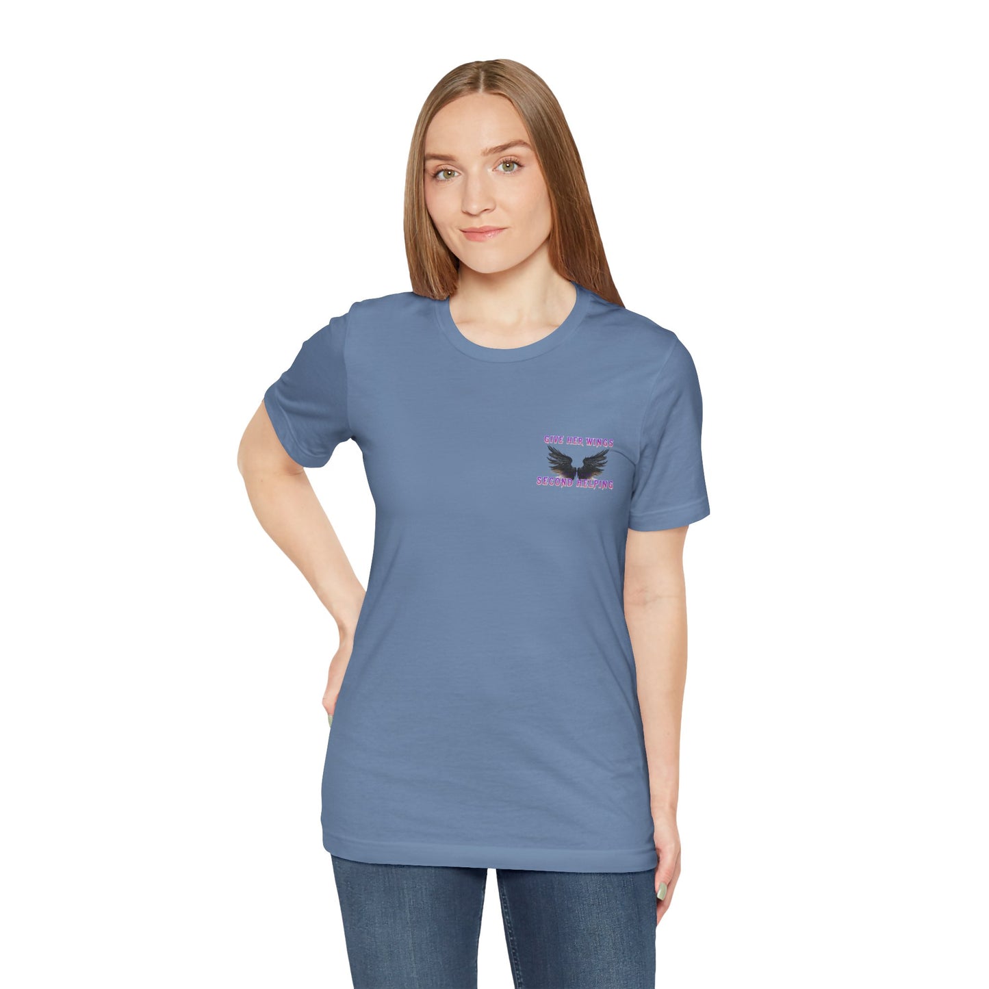 Give Her Wings Unisex Jersey Short Sleeve Tee