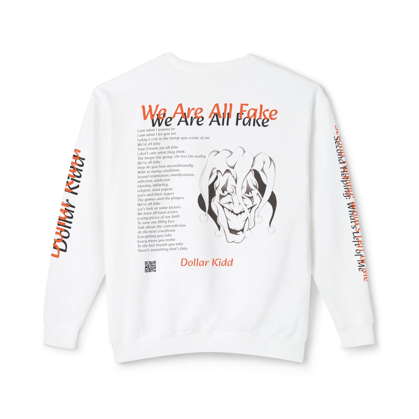 We Are All Fake - Unisex Lightweight Crewneck Sweatshirt