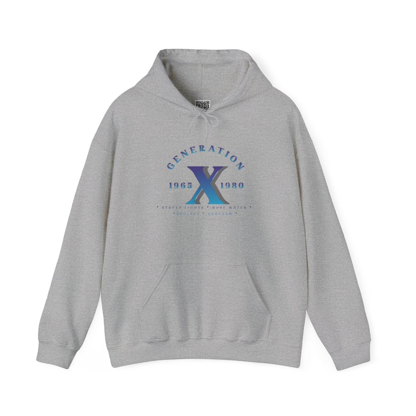 Gen X - 01 Blue Unisex Heavy Blend™ Hooded Sweatshirt