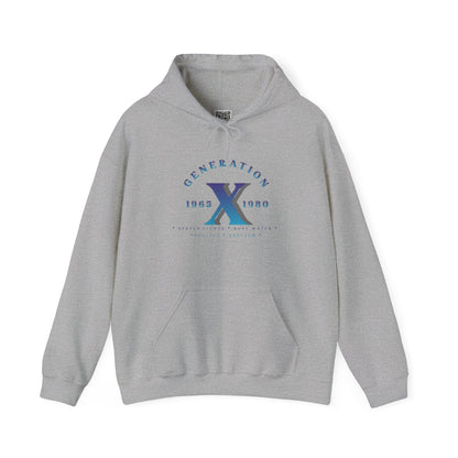 Gen X - 01 Blue Unisex Heavy Blend™ Hooded Sweatshirt