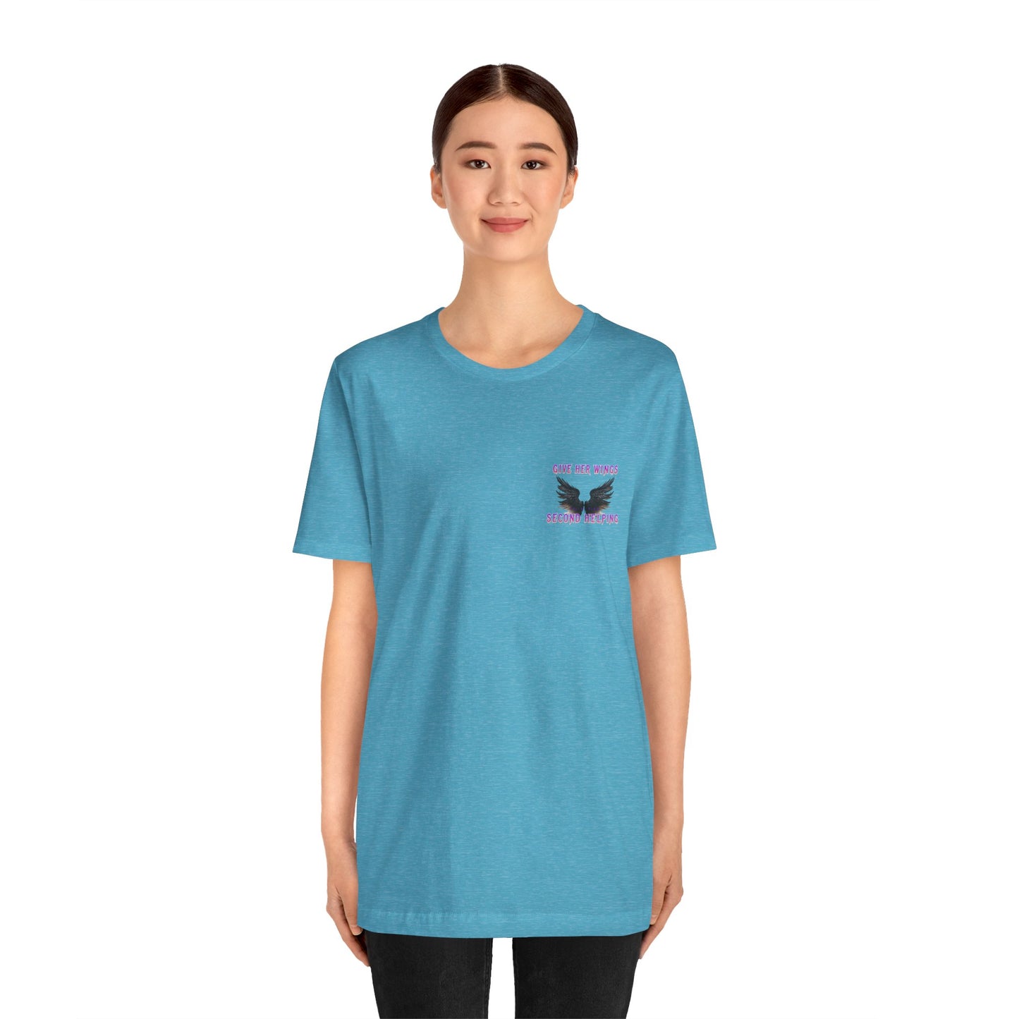 Give Her Wings Unisex Jersey Short Sleeve Tee